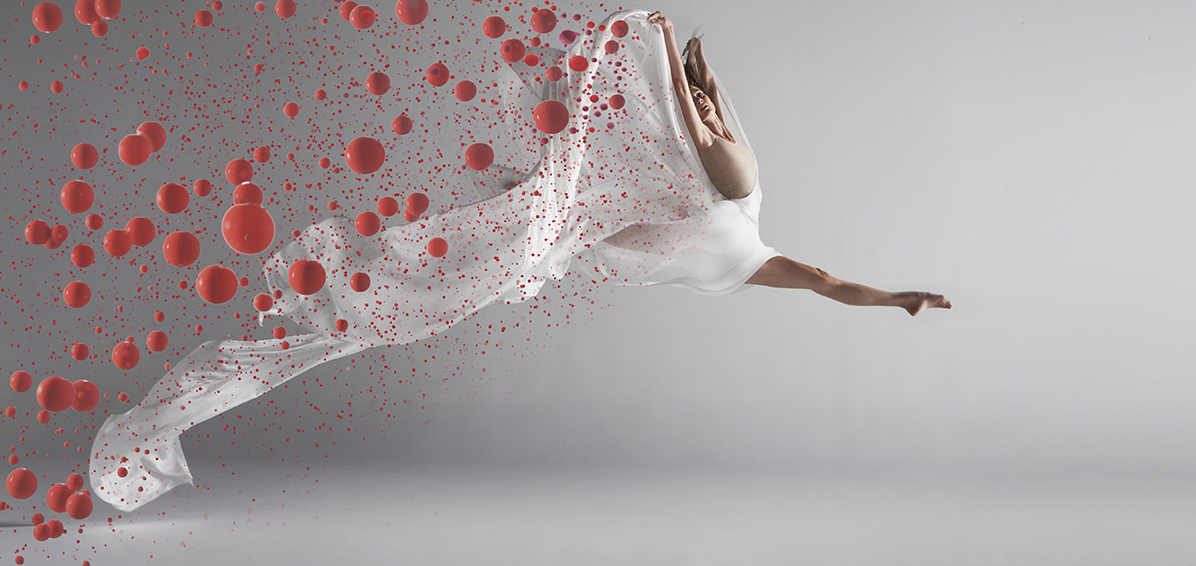 A woman dancing and breaking free from focusing only on her platelet count